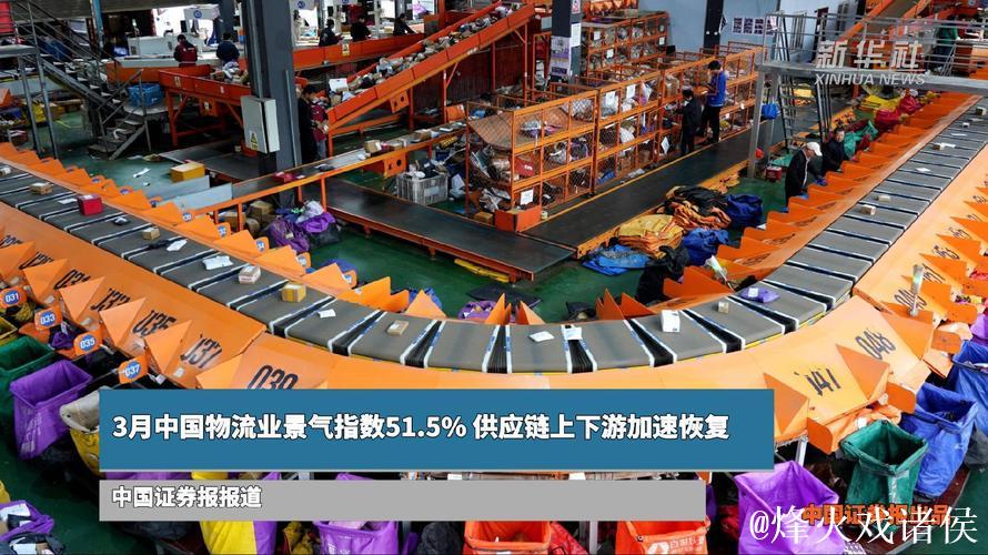 3月中国物流业景气指数51.5% 供应链上下游加速恢复 3月中国物流业景气指数51.5% 供应链上下游加速恢复